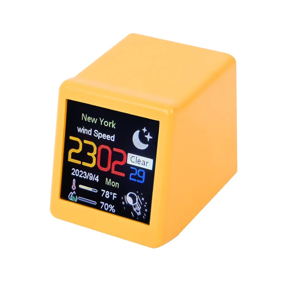 HASTHIP USB Rechargeable Alarm Clock Smart WiFi Alarm Clock Color LCD Desk Alarm Clock with Weather Station, Hygrometer & Thermometer, Auto Update Real Time Weather, NTP Auto Time Synchronization HASTHIP USB Rechargeable Alarm Clock Smart WiFi Alarm Clock Color LCD Desk Alarm Clock with Weather Station, Hygrometer & Thermometer, Auto Update Real Time Weather, NTP Auto Time Synchronization